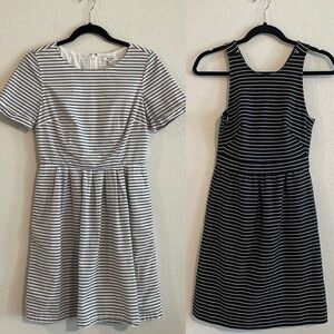 Madewell Mini Dress Bundle (2) Small Striped Capsule Wardrobe Cotton Blend